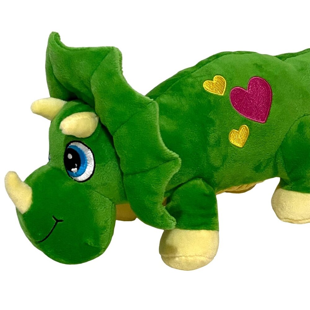Walgreens Triceratops Dinosaur Valentine Plush‎ 14" Love Friendship Big Eyes